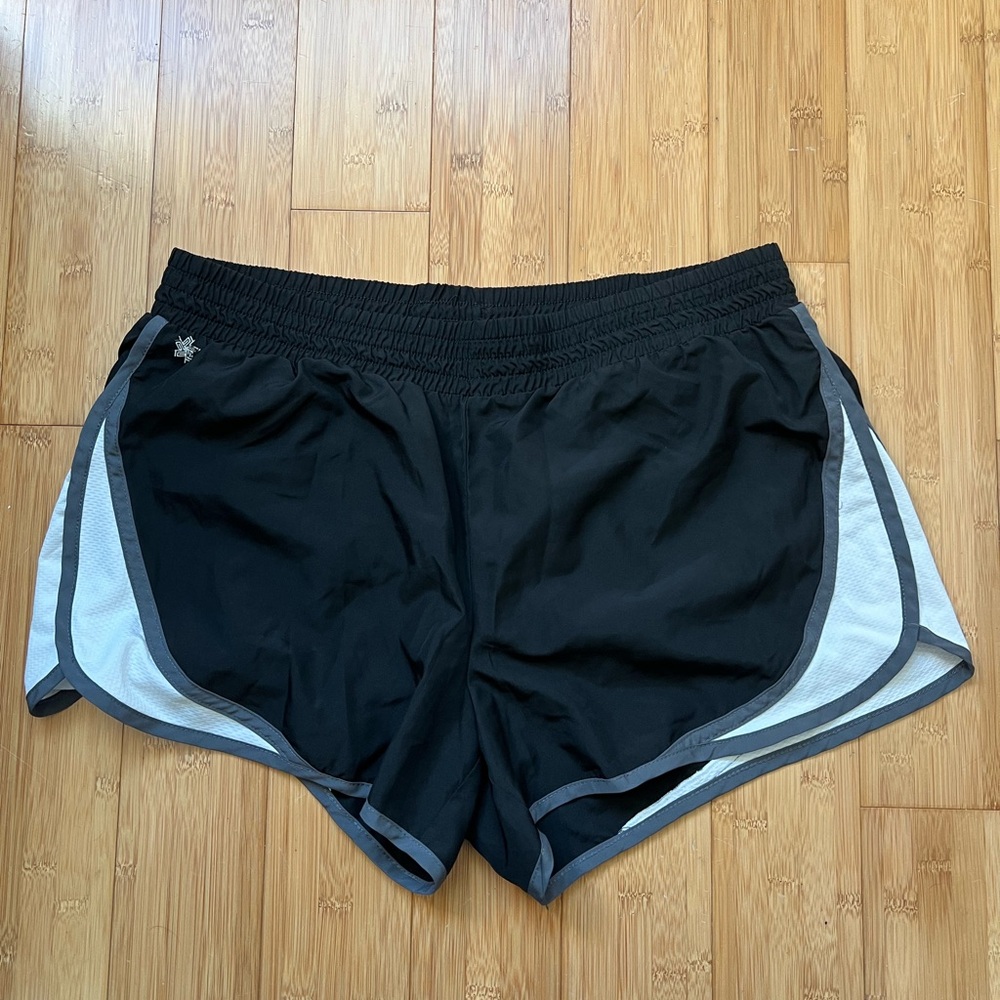 Tek Gear Black and Gray Women's Athletic Shorts